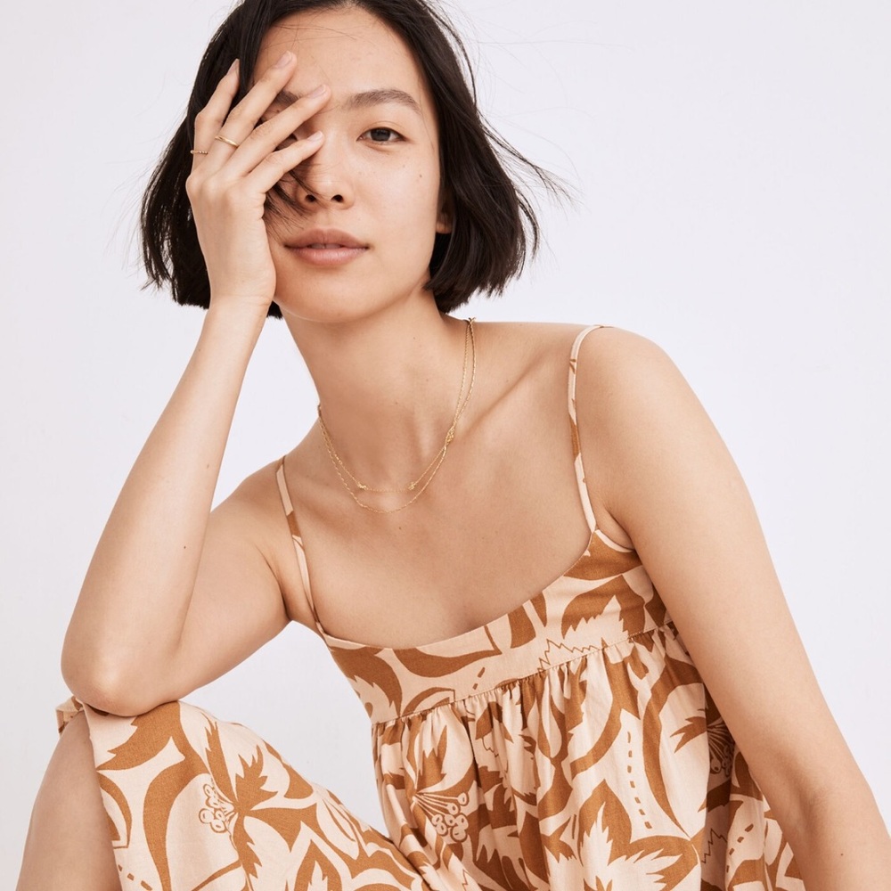 Madwell Linen Blend Midi Dress - Picture 2 of 10